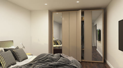 Ropero-Placard-Melamina-Moderno-6-Puertas-Abrir-Con-Espejos-Roble-Davos---Azul-Cosmico