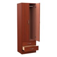Placard 57 Cm Ropero 2 Ptas De Abrir 2 Caj Simil Laqueado