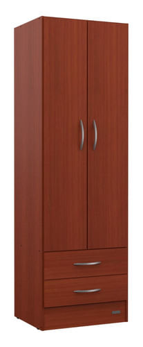Placard-57-Cm-Ropero-2-Ptas-De-Abrir-2-Caj-Simil-Laqueado-Caoba