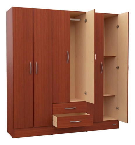 Placard-Ropero-6-Puertas-Interior-Sin-Pintar-Mosconi-Color-Caoba