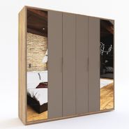 Ropero Placard Melamina Moderno 6 Puertas Abrir Espejos +++