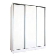 Placard Mosconi Nature 3 Ptas Color Blanco De Mdp Con 3 Puertas Corredizas