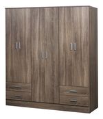 Placard-Tana-Plus-6ptas-4caj-Melamina-Dormitorio----Color-Moccha