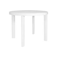 MESA REDONDA PLASTICA GARDEN LIFE GUINEA F413000 90CM BLANCA