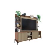 Mueble Varillado TV 60” Delos 2,00M DRO06 Roble Roble Gris