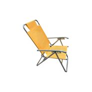 Reposera Plegable Descansar 5 Pos 20100 Acero Beige
