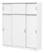 Combo-De-Placard---Baulera-220-Mtrs-Con-Puertas-Corredizas-Blanco