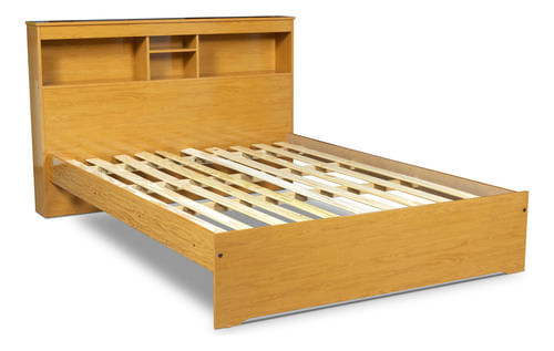 Base-Cama-Dos-Plazas-Dormitorio-Respaldo-Con-Repisa----Color-Roble-Repisa