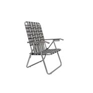 Reposera Plegable Descansar c/cintas 5 Pos 20000 Gris Negro