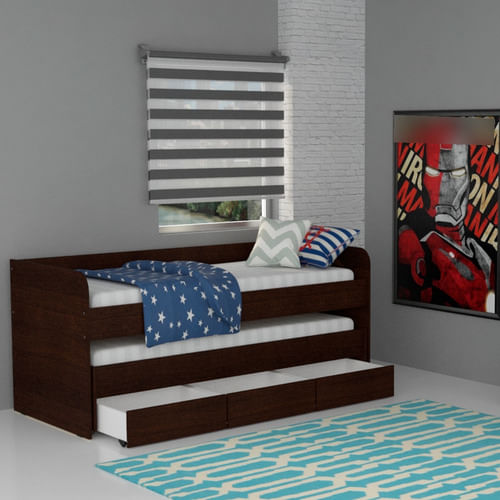 Carro-Cama-1-Plaza-Infantil-Juvenil-Melamina-C--Ruedas-------Wengue1-Plaza