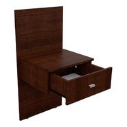 Mesa De Luz Flotante Mosconi Benethon 90 X 45 X 41 Cm Dormitorio Color Wengue