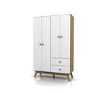 Ropero-Nordico-Escandinavo-Placard-Laqueado--------Blanco-Con-Roble-Miel