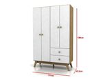 Ropero-Nordico-Escandinavo-Placard-Laqueado--------Blanco-Con-Roble-Miel