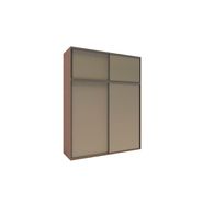 Ropero Dúo Delos DUO05 Con Baulera 1,80M Roble Gris