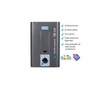 Calefon Escorial 14 Lts Sin Piloto CE14L Gas Natural Grafito