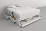 Box-De-Cama-C-cajonera---Zapatero-Base-Somier-160--------Blanco-Everest
