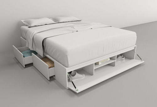 Box-De-Cama-C-cajonera---Zapatero-Base-Somier-160--------Blanco-Everest