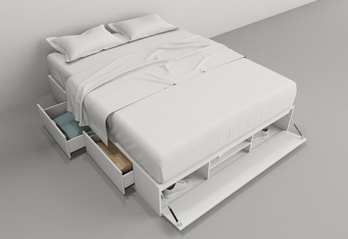 Box-De-Cama-C-cajonera---Zapatero-Base-Somier-160--------Blanco-Everest