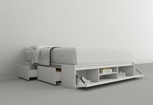 Box-De-Cama-C-cajonera---Zapatero-Base-Somier-160--------Blanco-Everest