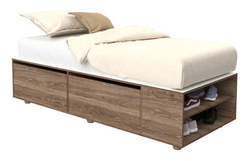 Cama-Box-Base-P--Sommier-De-1-Plaza-Con-2-Puertas-Y-Estantes-Roble-Davos-Marron-Trufa