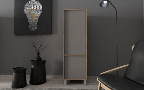 Biblioteca-Modular-Nordico-Apoyo-Oficina-Cocina-Living-Promo---Envio-Sin-Cargo-Capital-Federal-Olmo-Gris