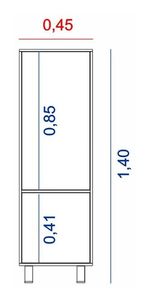 Biblioteca-Modular-Nordico-Apoyo-Oficina-Cocina-Living-Promo---Envio-Sin-Cargo-Capital-Federal-Olmo-Gris