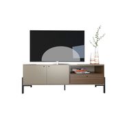 Rack TV Tables 4251 2 Puertas 1.52 Mts Gris Nogal