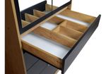 Placard-Ropero-Vestidor-Moderno-70cm-2ptas-4caj-C-espejos----HICKORY-CON-NEGRO