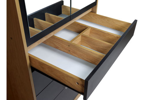 Placard-Ropero-Vestidor-Moderno-70cm-2ptas-4caj-C-espejos----HICKORY-CON-NEGRO
