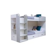 Cucheta Gio Pergamino Muebles 1 Plaza 3 Caj Blanco Gris