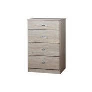 Chiffonier pluspack 4 caj fresno blanco ricchezze