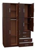 Placard-Ropero-8-Puertas-4-Cajones-Baulera-Mosconi-Wengue-Color-Wengue---56603
