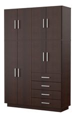 Placard-Ropero-8-Puertas-4-Cajones-Baulera-Mosconi-Wengue-Color-Wengue---56603