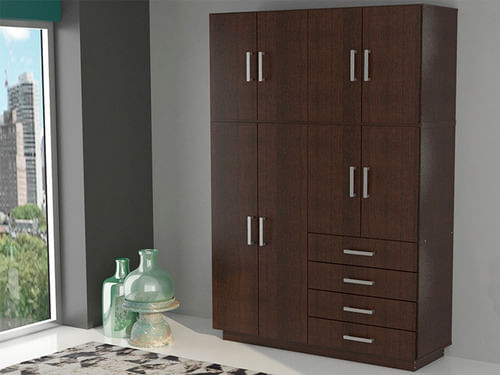 Placard-Ropero-8-Puertas-4-Cajones-Baulera-Mosconi-Wengue-Color-Wengue---56603
