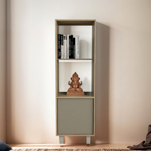 Vajillero-Despensero-Biblioteca-Cocina-Oficina-Living-Repisa---Envio-Sin-Cargo-Capital-Federal-Olmo-con-Gris-Cubanita