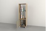Vajillero-Despensero-Biblioteca-Cocina-Oficina-Living-Repisa---Envio-Sin-Cargo-Capital-Federal-Olmo-con-Gris-Cubanita