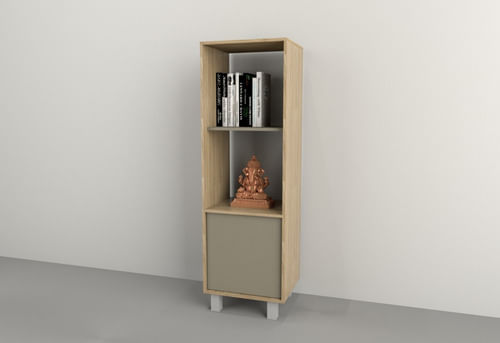 Vajillero-Despensero-Biblioteca-Cocina-Oficina-Living-Repisa---Envio-Sin-Cargo-Capital-Federal-Olmo-con-Gris-Cubanita