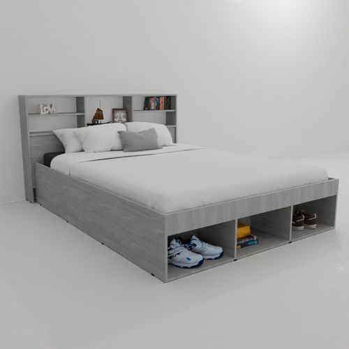 Cama-De-Dos-Plazas-Con-Respaldo-Repisa-Melamina-150m-Ancho--Jacaranda