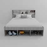Cama-De-Dos-Plazas-Con-Respaldo-Repisa-Melamina-150m-Ancho--Jacaranda