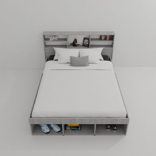 Cama-De-Dos-Plazas-Con-Respaldo-Repisa-Melamina-150m-Ancho--Jacaranda