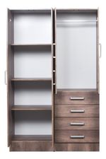 Placard-Ropero-Dormitorio-Melamina-4ptas-4caj-Organizador-Nebraska-Gris