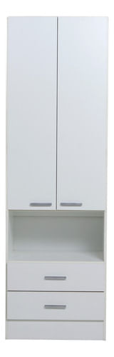 Placard-Ropero-Dormitorio-2ptas-2caj-Linea-Bianca-Blanco