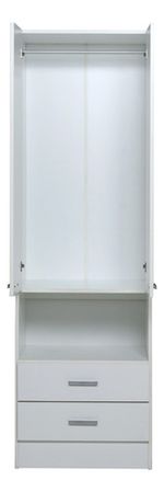 Placard-Ropero-Dormitorio-2ptas-2caj-Linea-Bianca-Blanco