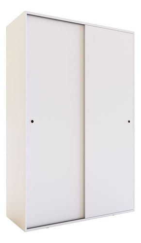 Placard-Ropero-120-Mts-Melamina-2-Puertas-Corredizas-2-Caj-Blanco
