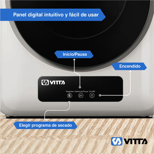 Secarropas-Por-Calor-Vitta-4kg-Panel-Digital-4-Programas-Blanco
