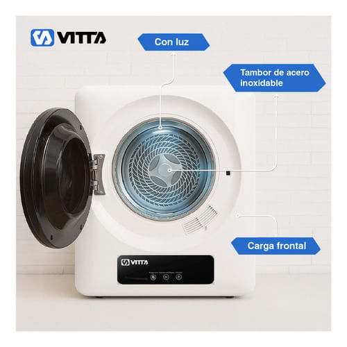 Secarropas-Por-Calor-Vitta-4kg-Panel-Digital-4-Programas-Blanco