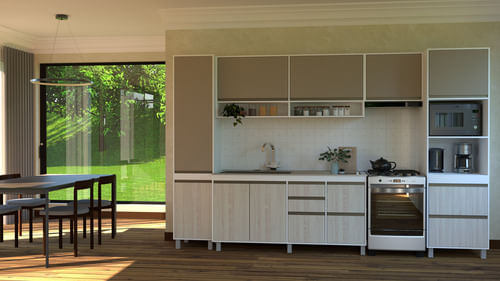 Despensero-Mueble-Organizador-45-Cm-2-Puertas---Estantes-Pino-Cascina---arcilla