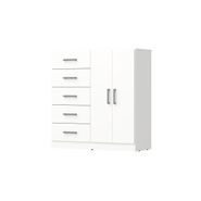 Chifonier Orlandi 3402 2 Puertas 5 Cajones Blanco