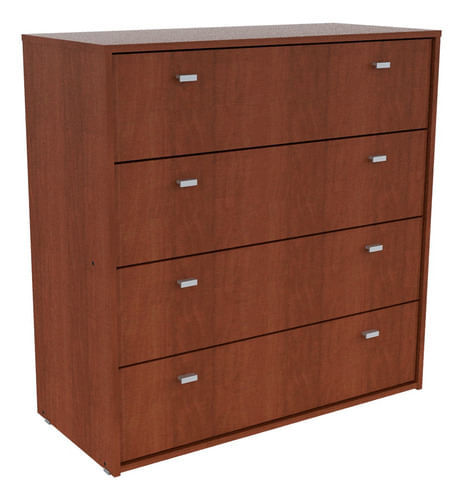 Comoda-Chifonier-Cajonera-Bahiut-De-4-Cajones-En-Melamina-Tabaco