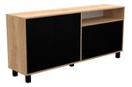 Vajillero-Doors-4-Puertas-Mosconi-Nebraska-170-X-40-X-77-Cm-Color-Nebraska-Natural---Negro